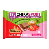 Молочная шоколадка с клубникой и хрустящим тестом, Chikalab,100г 
