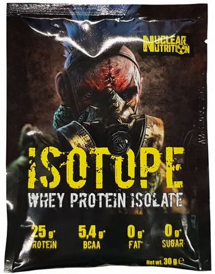 Изолят сывороточного протеина, ISOTOPE, Nuclear Nutrition, СНИКЕРС, 30 г 