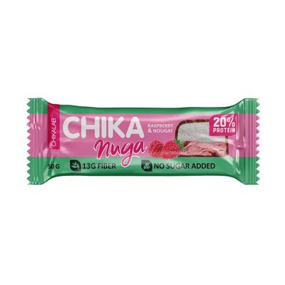 Батончик с нугой Chikalab - Нуга с малиной, 50 г 