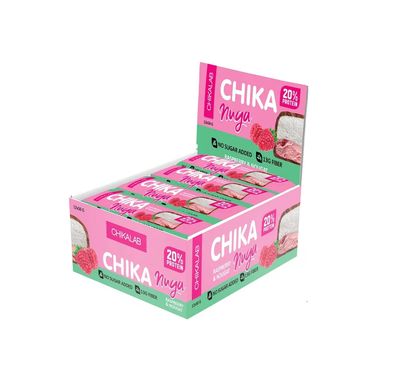 Батончик с нугой Chikalab - Нуга с малиной, 50 г 