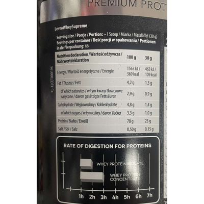Протеин Levro Whey Supreme от Kevin Levrone, ПЕЧЕНЬЕ, 2 кг 