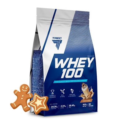Протеин сывороточный, TREC NUTRITION, ПЕЧЕНЬЕ, 900 г 