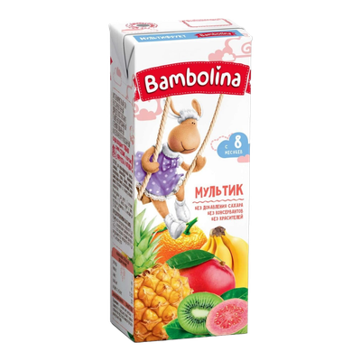 Сок «Bambolina» мультифрукт с 8 месяцев 