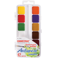 Акварель  ОФИСМАГ медовая 12 цв - Мир Продуктов №3