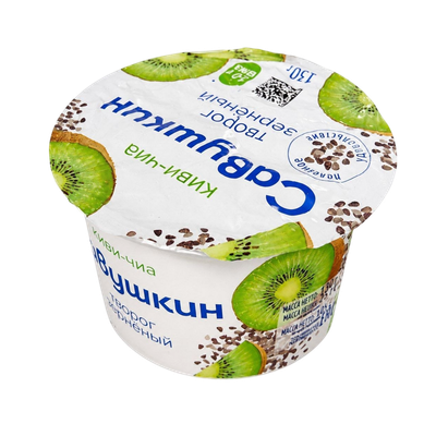 Творог зерненый Савушкин киви-чиа