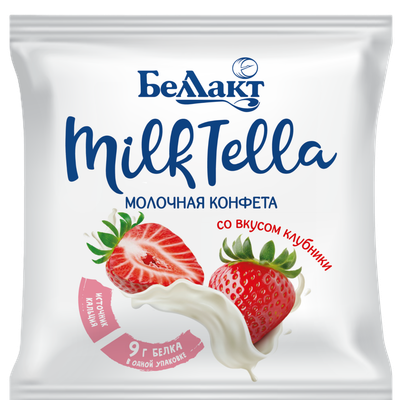 Молочные конфеты «Беллакт» клубника