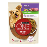 Корм для собак Purina ONE утка с пастой и фасолью