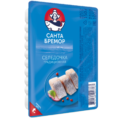 Сельдь филе-кусочки «Санта Бремор» традиционная в масле