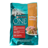 Корм для стерилизованных кошек «Purina One» курица с фасолью