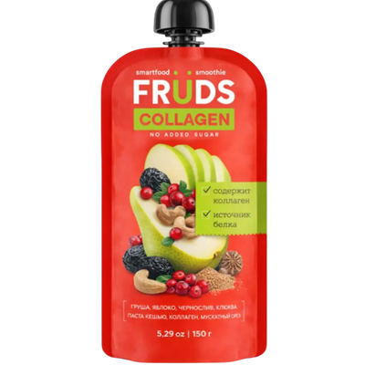 Пюре Fruds collagen из груш, яблок, чернослива