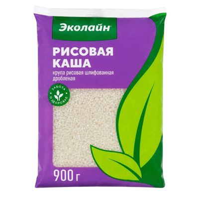 Рис шлифованный «Эколайн» рисовая каша