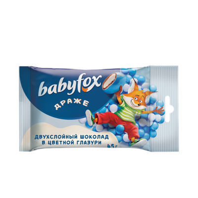 Драже Babyfox шоколад в цветн. оболочке