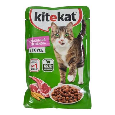 Корм для кошек «Kitekat» ягнёнок в соусе