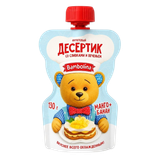 Десерт Топтышка со сливками, печеньем, манго, бананом.