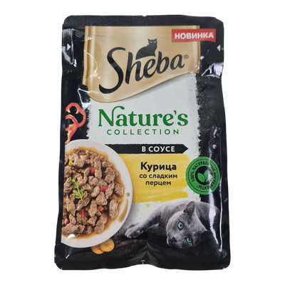Корм для кошек «Sheba» курица со сладким перцем в соусе