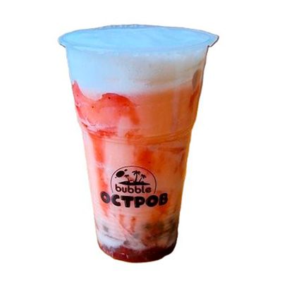 Молочный Bubble tea Банан-клубника