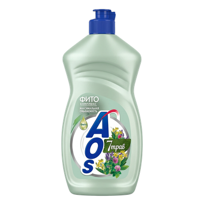 Средство для мытья посуды «AOS» 7 трав