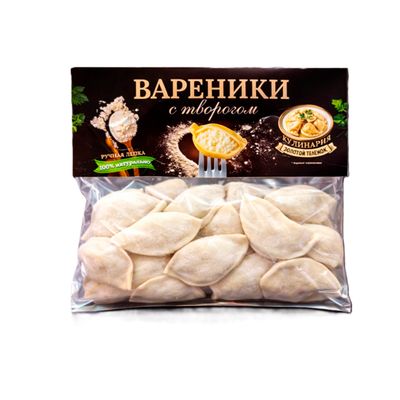 Вареники с творогом п/ф замороженный 