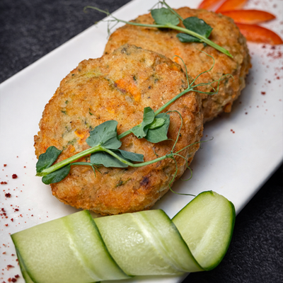 Биточки куриные с овощами