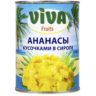 Ананасы VIVA  кусочками в сиропе - Мир Продуктов №3