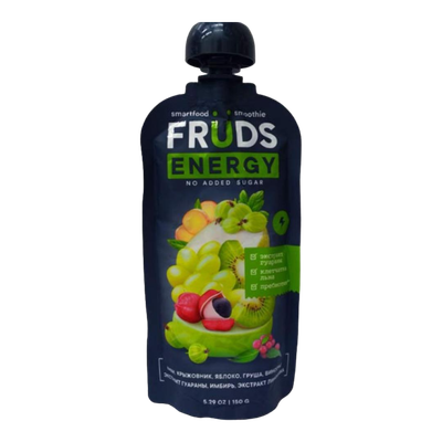 Пюре «Fruds energy» груша-яблоко-киви-крыжовник