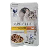 Корм для кошек «Perfect Fit» индейка в соусе