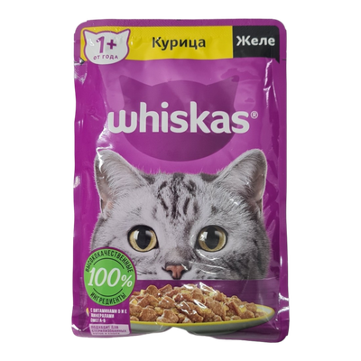 Корм для кошек «Whiskas» желе с курицей