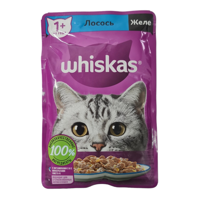 Корм для кошек «Whiskas» желе с лососем