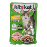 Корм для кошек «Kitekat» аппетитная курочка в соусе