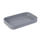 Мыльница тм VETTA Хлоя, 13,5x8,6x2,2см, пластик, цвет серый 