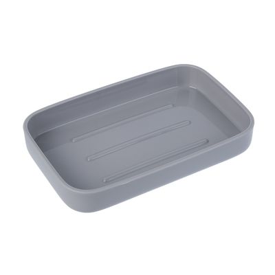 Мыльница тм VETTA Хлоя, 13,5x8,6x2,2см, пластик, цвет серый 