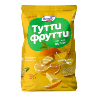 Вафли «Тутти Фрутти» лимон-апельсин