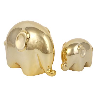 Набор фигурок декоративных тм LADECOR "Слоники" 9x5x6 см, 14x10x8 см