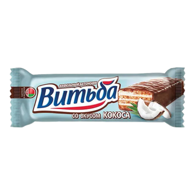 Батончик вафельный «Витьба» вкус кокоса