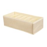 Органайзер-разделитель для хранения тм VETTA Лайн, 6 отделов, 32x15x10см, полипропилен, цвет бежевый 