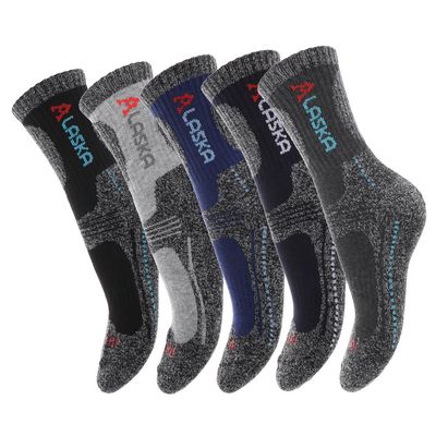 Термоноски детские, тм TURKAN, 12-14 лет, 85% шерсть, 10% ангора, 5% лайкра, разноцветные, L-808 