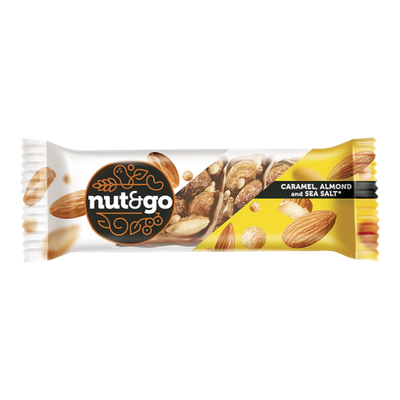 Батончик «NUT&GO» миндаль-карамель-морская соль