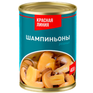 Шампиньон Красная линия резаные - Мир Продуктов №4