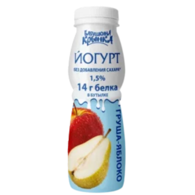Йогурт «Бабушкина крынка» 1,5% груша-яблоко