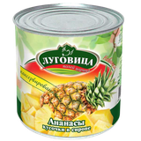 Ананасы Луговица кусочки в сиропе