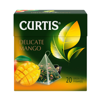 Чай зеленый «Curtis» Delicate Mango 20 пирамидок