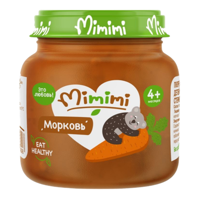 Пюре «Mimimi» морковь с 4 месяцев