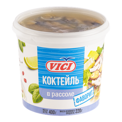 Коктейль из морепродуктов «Vici Фаворит» в рассоле
