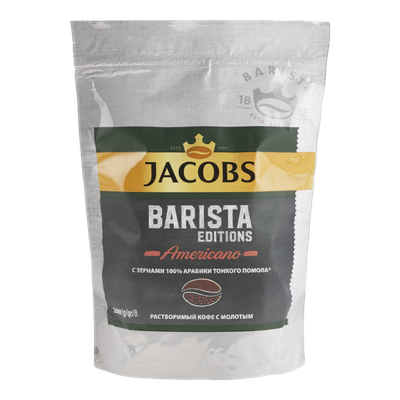 Кофе растворимый «Jacobs Barista Editions» с молотым