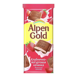 Шоколад молочный «Alpen Gold» с клубнично-йогуртовой начинкой