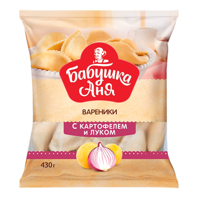 Вареники «Бабушка Аня» с картофелем и луком