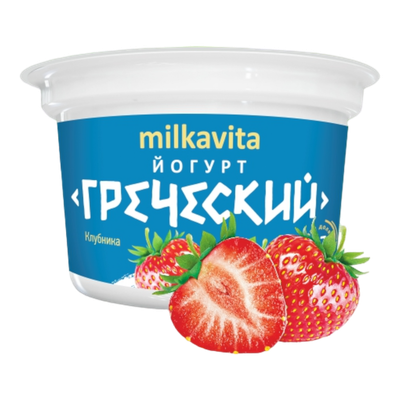 Йогурт «Греческий» 1,7% клубника