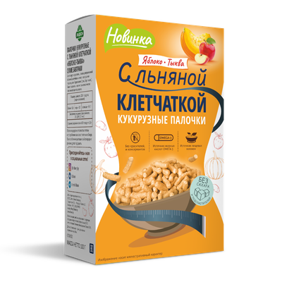 Кукурузные палочки «Лидкон»  яблоко-тыква