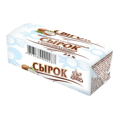 Сырок творожный «Бабушкина крынка» 23% с кокосом