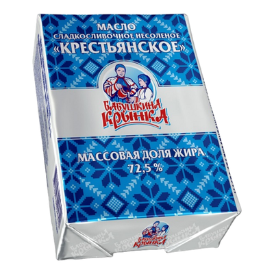 Масло сладкосливочное «Крестьянское» 72,5%
